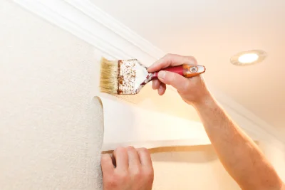 Pose de papier peint à Davayé — revêtements muraux et toiles de verre